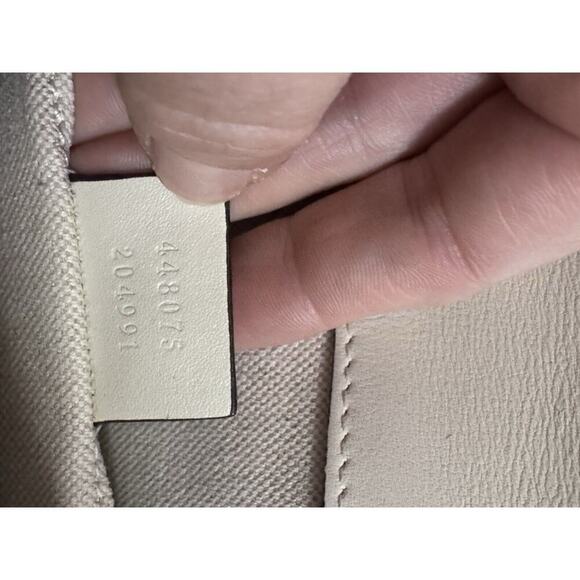 Calfskin Bamboo Web Medium Dionysus Top Handle Bag White Blue Hibiscus Red - Picture 12 of 16